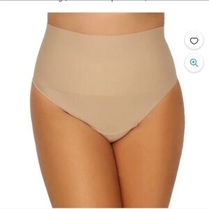NWT Maidenform High-Waist Thong Shaping Briefs - Beige